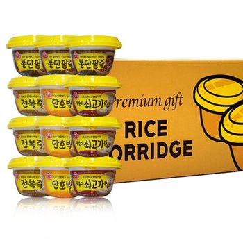 올따옴) 오뚜기 용기죽 일반박스(쇠고기죽+단호박죽+통단팥죽+전복죽)각3입씩 12입