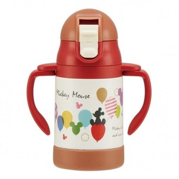 컵 미키마우스 보온보냉 스텐레스 양손 빨대머그 240ml 개인용