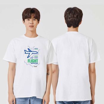 오직 비행기 항공권 예약 캐쥬얼 반팔티 반팔티