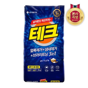 테크 3in1 분말세제 세탁세제 일반드럼 겸용 리필 6KG