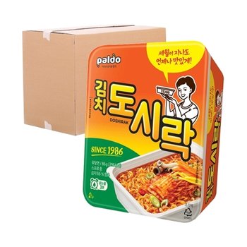 [박스] 팔도 김치도시락 용기 86g 24입