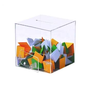 투명 모금함 중형 250x250x250mm 투표함 추첨상자 경품뽑기통