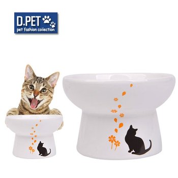 고양이 강아지 도자기 식기 체리블라썸 식기