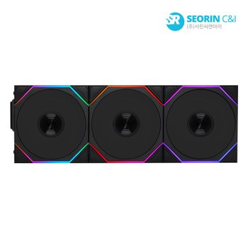 [서린공식] 리안리 UNI FAN TL Wireless 120 리버스 블랙 3팩