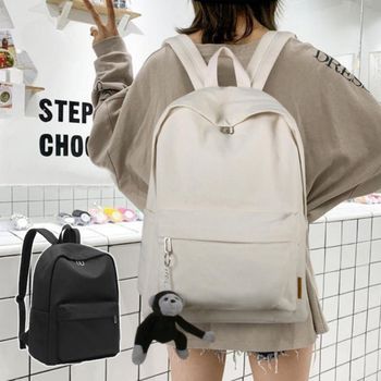학생 대학생 데일리 베이직 아이템 코디 캔버스 백팩 성인백팩