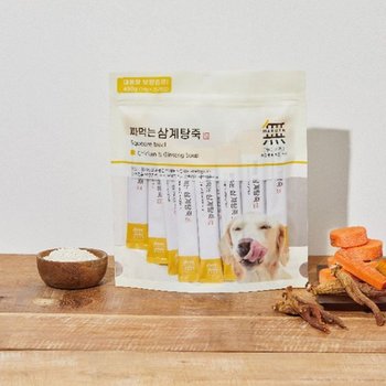 반려견간식 짜먹는 삼계탕죽 14gX35P 강아지 한방 츄르 간식
