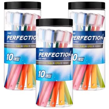 크리오 클리오 퍼펙션 이중미세모 칫솔 30개입 잇몸보호부드러운모 가정용프리미엄칫솔