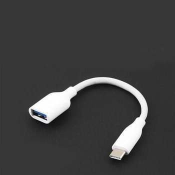 C타입 ZL10AX39 USB 3.0 A(F) 커넥터 변환 케이블 화이트 20CM