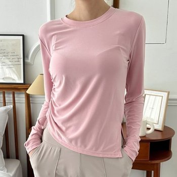 미니멀 내추럴룩 레이디스 옆코드 올데이 포커스 장팔 상의 (WFJT7P1)