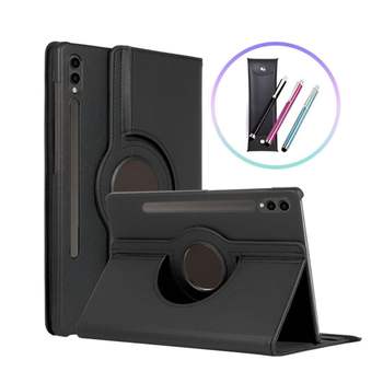 갤럭시탭A <b>209</b>VAP67 8.0 2019 회전 레더 케이스+심플 펜+펜 파우치
