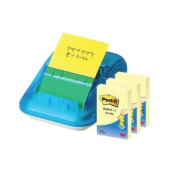 3M 포스트 잇 팝업 디스펜서 KR-2003 점착식 메모지 리필3패드 개(1개입) 문구 회사용품 사무실