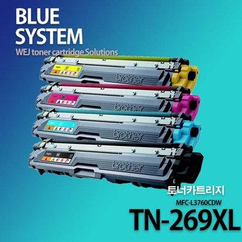 브라더 컬러프린터 MFC-L3760CDW 장착용 프리미엄 재생토너 대용량