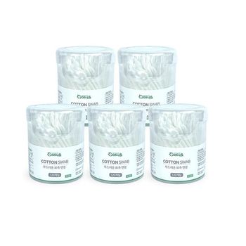 이지앤 부드러운 뾰족 면봉 120P(원통)-5개 EUY