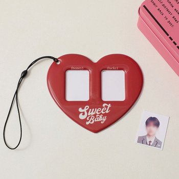 느낌상점 하트 열쇠고리 증명사진 홀더 키링 가방 가방키링 증사키링 자동차키링