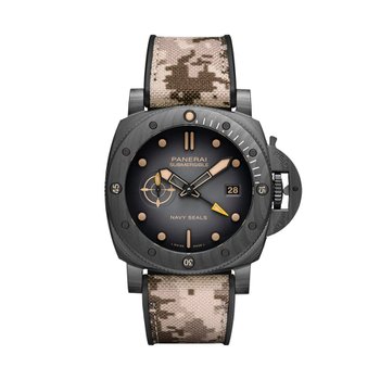 PANERAI PAM01513 Submersible QuarantaQuattro GMT Carbotech™  Navy SEALs 44mm