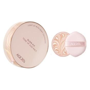 AGE20S 핑크 수분광 글로우핏 톤업 선팩트 12.5g + 리필 12.5g (S49505099)