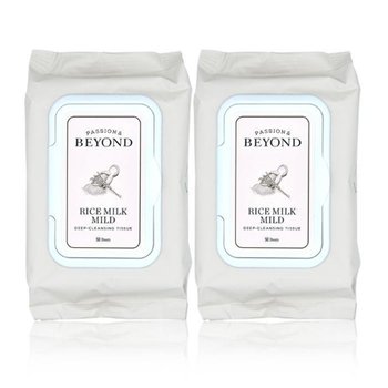 비욘드 라이스밀크 마일드 딥 클렌징 티슈 50매 2개