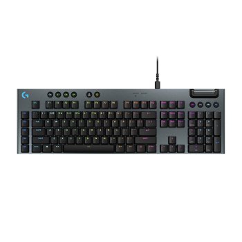 [해외] 로지쿨 G915 X 텐키리스 유선 게이밍 키보드 G915X-TCBK 브라운축 블랙