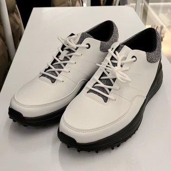 [신세계백화점]엘르골프 (6J57601 100) 2023년 남성 오플패턴 가죽 스파이크리스 골프화