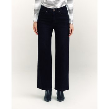 [24FW] [가격인하][스테디셀러][기모][세미와이드] 생지 네이비 에센셜 데님 팬츠 WSPA4D983N1