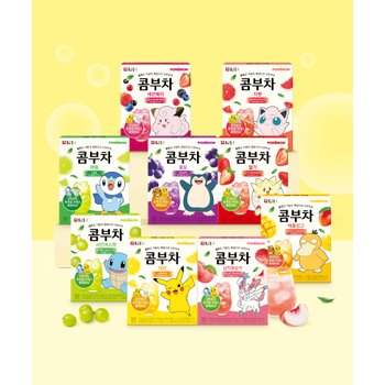 [담터직영][쓱머니추가적립]포켓몬 콤부차 30T 판매량 BEST 3종 (90T)