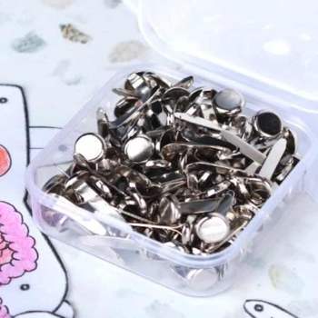 종이인형 할핀 실버 100P 원형할핀 클립핀