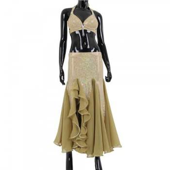 BDSET10218 홀로그램 세트복 줌바 운동화 방송댄스복 셔링 연습복 스커트 바지