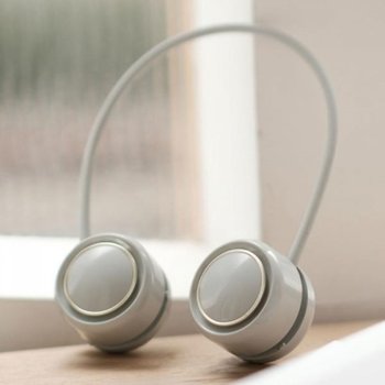 (색상 색상/그린)3단 휴대용 접이식 DQ210 무선 목걸이선풍기 캠핑 컴팩트  선풍기