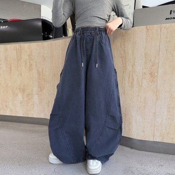 유틸리티 커브드 와이드 팬츠 R21159