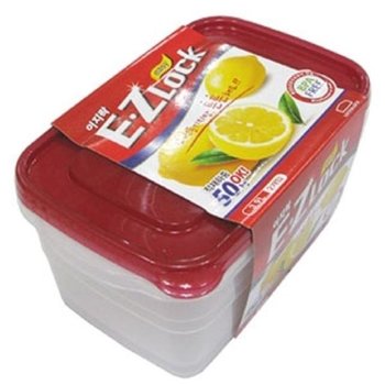 락앤락 이지 레드 간편용기 2개 3.9L 반찬통 냉장고 (WF76162)