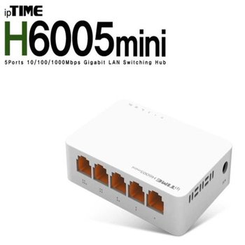 고품질 기가5포트허브 기가랜구성 H6005mini 공유기 방화벽 WBFFD0F