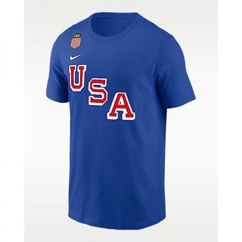 [해외] Zack Werenski 나이키 USA Olympic 팀 2026 Gold Medal 남성 숏 슬리브 티셔츠 - M11332P