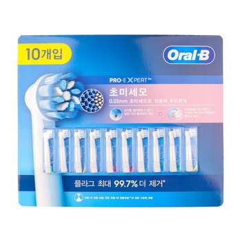 오랄비 초미세모 전동칫솔용 리필모 10개입 전동칫솔모 오랄비전동칫솔모 교체용모 교체용칫솔모