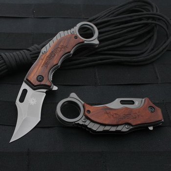 중국 낚시칼 캠핑용칼 맥가이버칼 접이식나이프 데레스리나 X62