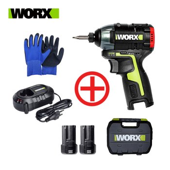 WORX 웍스 WU132 충전임팩드라이버 12V 2.0Ah 배터리2개+충전기1개 풀세트 무선 충전임팩드릴