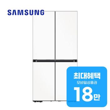 삼성 비스포크 AI 4도어 키친핏 냉장고 640L (에센셜화이트) RM70F63R2Z 렌탈 60개월 월 65500원