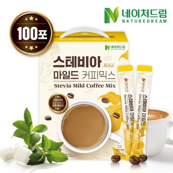 네이처드림 제로슈가 스테비아 커피믹스 9.5g x 100포 1박스