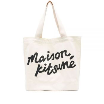 MAISON KITSUNE 메종키츠네 핸드라이팅 토트백 (남여공용) PW05124WW9042 P700