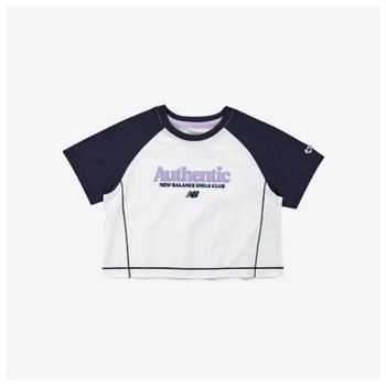 뉴발란스키즈반팔티 PQC NK9EE2802G-59 NBgC Life 여아 라글란 배색 크롭티