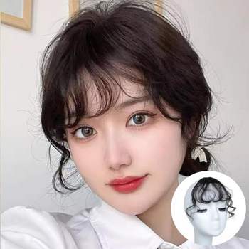 S컬 934LVH27 웨이브 앞머리 가발 헤어피스 옆머리 부분가발 펌