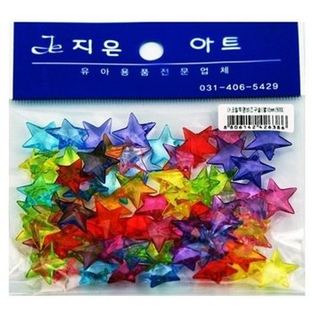 [VC75551N]레이스류 아크릴투명비즈(별17mm)