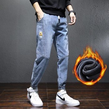 남성 한파타파 겨울 기모 청바지 조거핏 3컬러