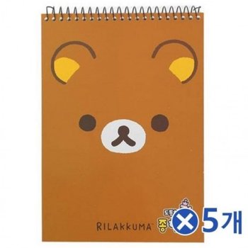 매력적인 리락쿠마 킹 종합장-랜덤발송x5개 무선노트