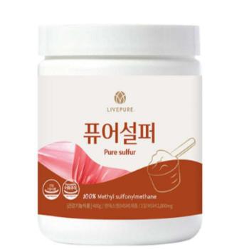 리브퓨어 먹는유황 퓨어설퍼 400g 관절건강 식이유황 MSM+새부리마스크 10매 x2S (S51624389)