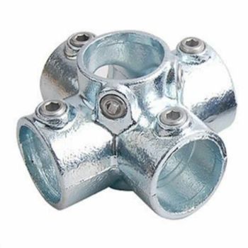 다용도 메탈 클램프 파이프랙 조인트 실버 파이프 정리함