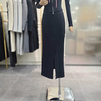 절개 포인트 롱 밴딩 스커트 ES1CS760ZB_CA