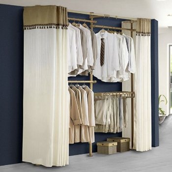 옷걸이 행거 4단 시스템 커튼 파이프 고정식행거 (WE71371)