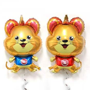 호일풍선 랜덤1개 해피파티 통통이 마우스 은박풍선 풍선 행사용품 파티용품 생일파티