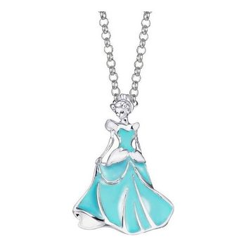 꼼에스타 디즈니 신데렐라 실버미아방지목걸이