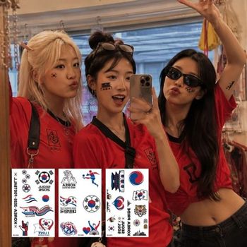 토퍼 축구 응원 큰손 붉은악마 피파 월드컵 아시안게임 타투스티커